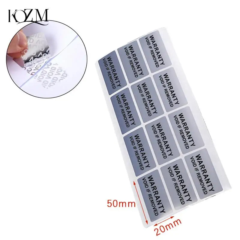 Tamper Proof Void Labels | Disposable Security Seal Stickers