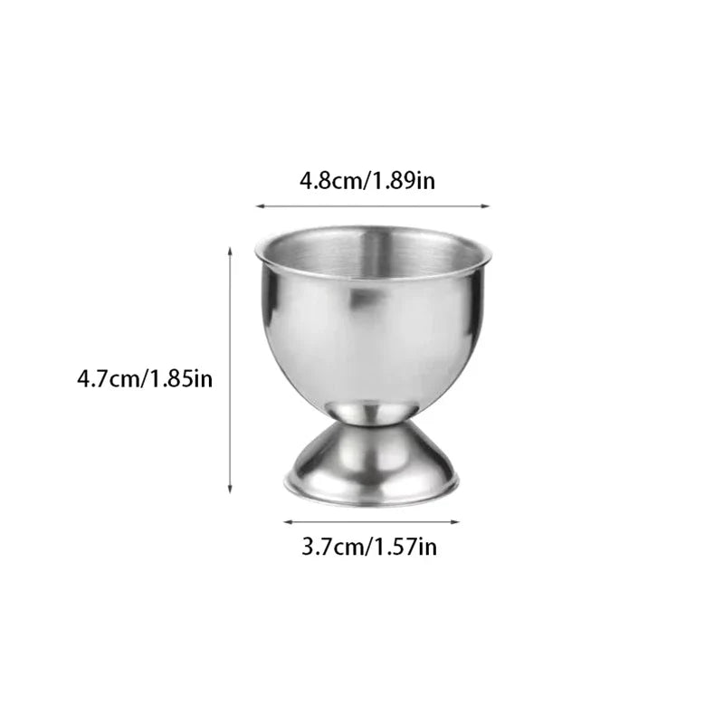 Stainless Steel Egg Cup Holder | Soft Boiled Egg Rack for Breakfast