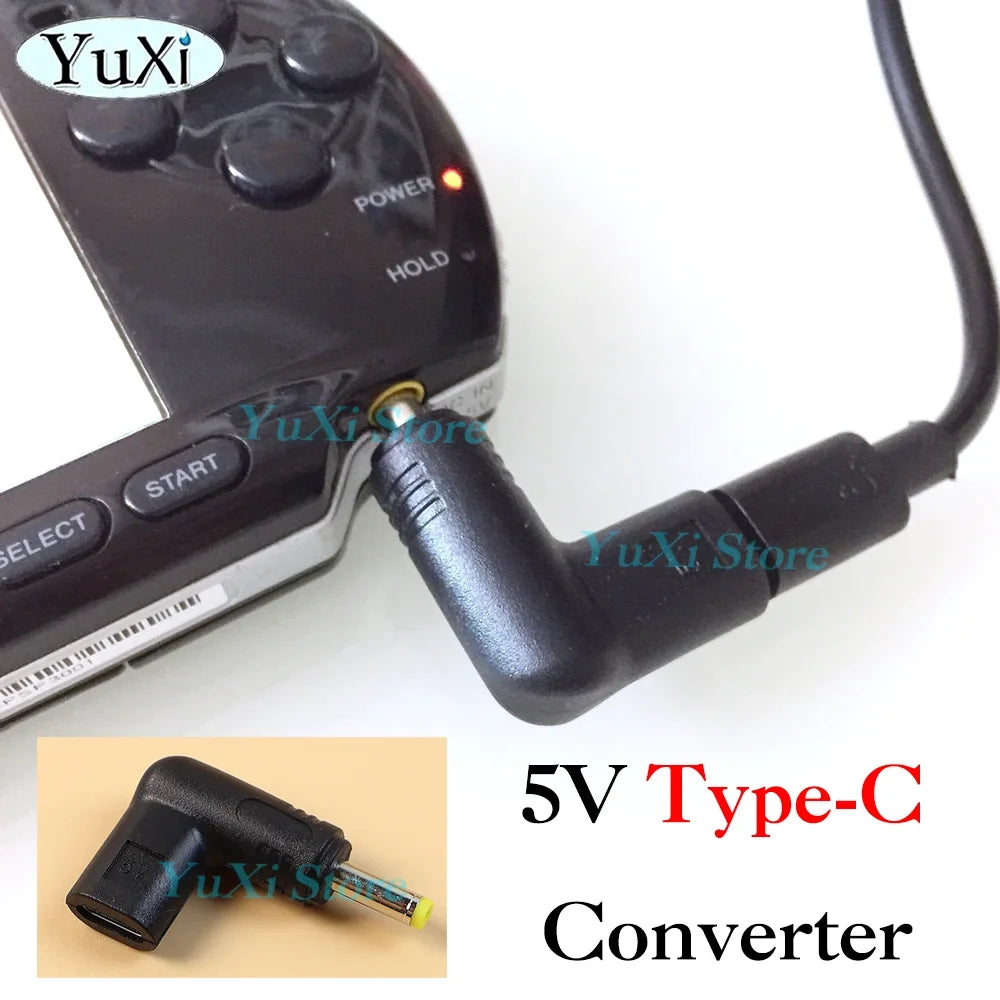 5V Type-C to DC Power Adapter for PSP 1000 2000 3000 | USB C Charging Convert Plug