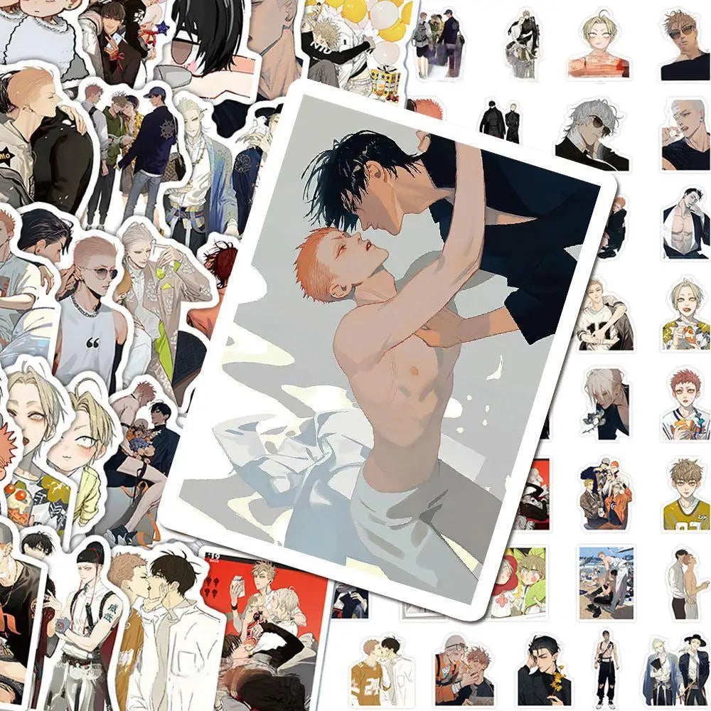 65 Pcs Manga Old Xian 19 Days Sticker Set | DIY Scrapbooking Decals for Mo Guanshan and He Tian Fans