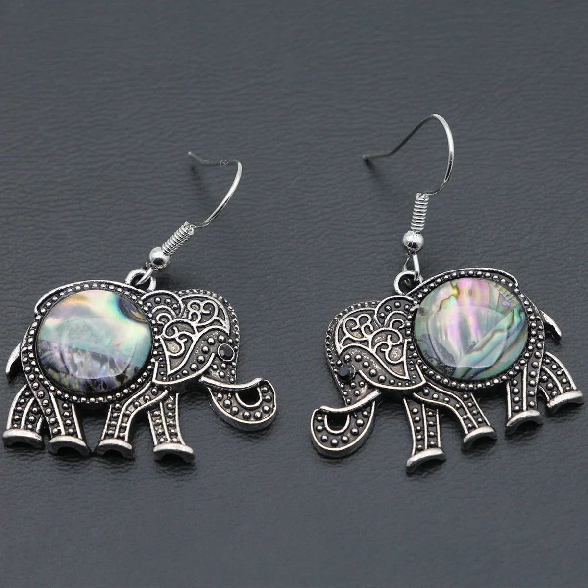 VILLWICE Shell Owl Drop Earrings | Antique Silver Plated Retro Jewelry