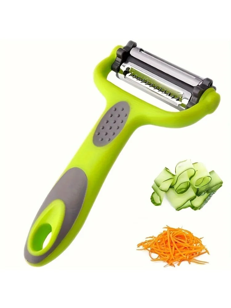 1pc 3in1 Multi Fruit Vegetable Peeler Grater Shredder | Kitchen Essential Multifunctional Cutter