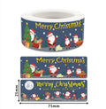 120Pcs Christmas Stickers Roll | Santa Claus Snowman Merry Christmas Gift Sealing Stickers for Small Business Decor