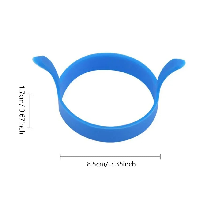 3Pcs Silicone Egg Rings for Breakfast | Food Grade Frying Molds