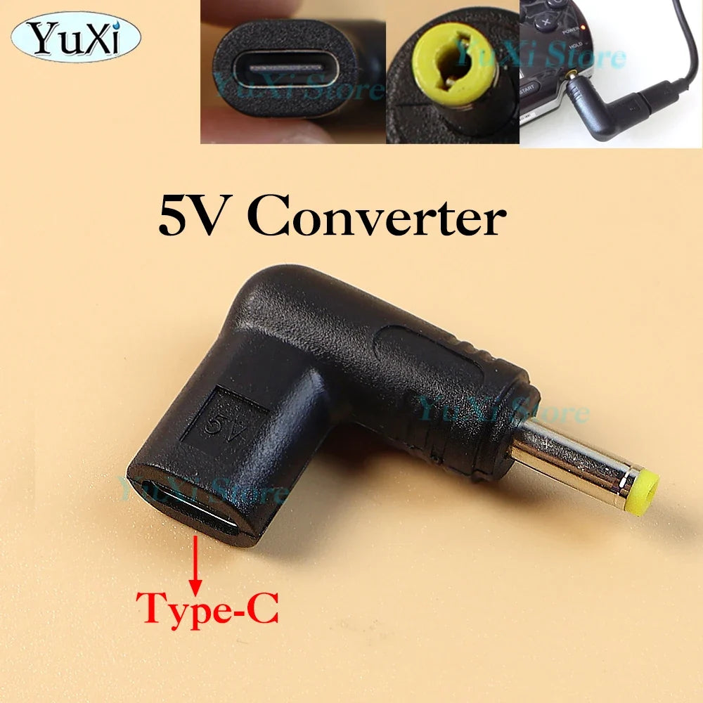 5V Type-C to DC Power Adapter for PSP 1000 2000 3000 | USB C Charging Convert Plug