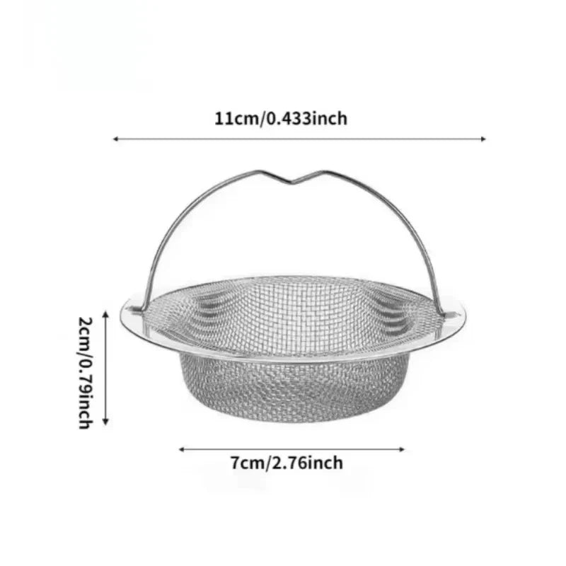 1Pc Stainless Steel Kitchen Sink Filter | Food Residue and Hair Catcher for Drains