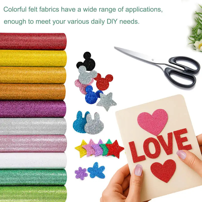Glitter Foam Paper Sheets for DIY Crafts | Sparkle EVA Craft Foam 40x60cm