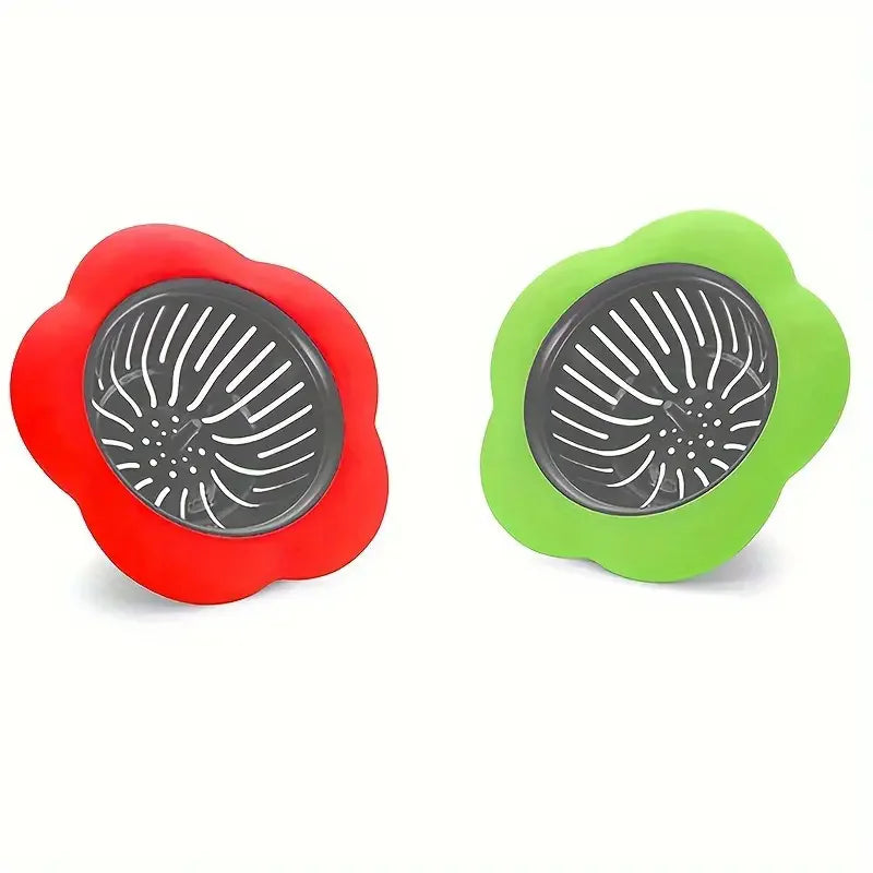 2PCS Silicone Kitchen Sink Strainer Anti-Clog Drain Filter Net Stopper for 4.5 Inch Drains