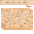 World Map Tissue Paper | Gift Wrapping and Party Decoration Supplies