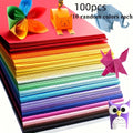 10 Color Cardstock Paper Pack | 100 Sheets for Origami, Crafts and Sewing
