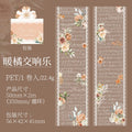 6 Styles Decorative Lace Flower Tape Set | DIY Collage PET Stickers