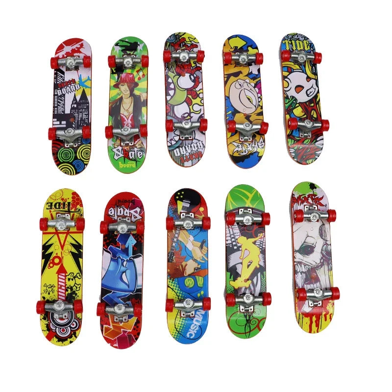 5Pcs Mini Finger Skateboard Set | Kids Tabletop Toy with Alloy Trucks