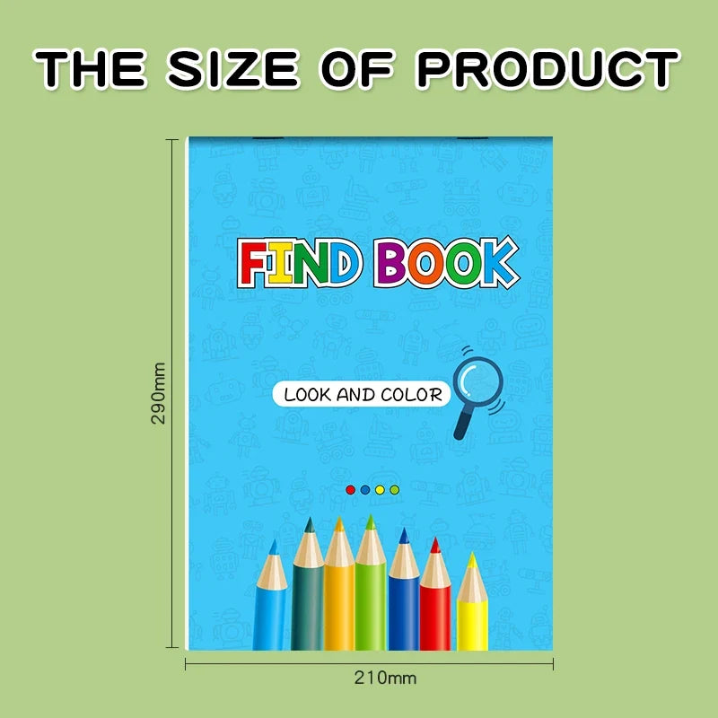 Find Hidden Objects Look and Color | Dual Gameplay Early Education Game Book
