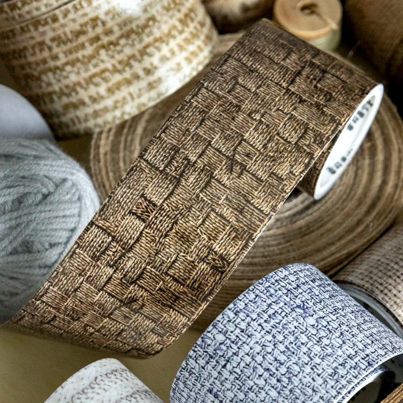 Vintage Fabric Texture Washi Tape | 4x200cm DIY Scrapbooking Roll