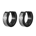 Mens Celtic Knot Hoop Earrings | Hypoallergenic Stainless Steel Huggie Earrings