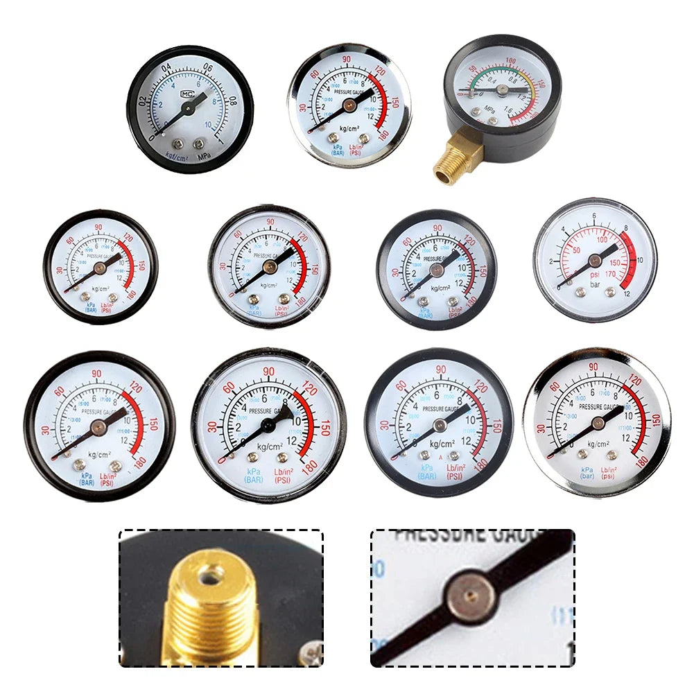 1pc Pressure Gauge for Air Compressor | Power Tool Replacement Accessory