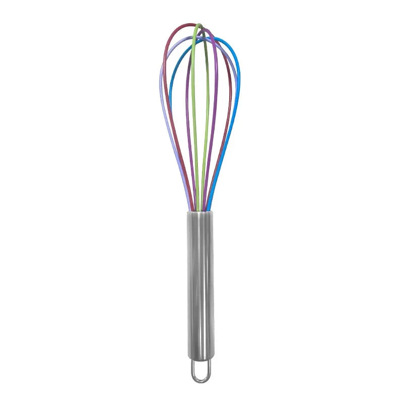 Stainless Steel Balloon Wire Silicone Whisk | Manual Egg Beater Mixer