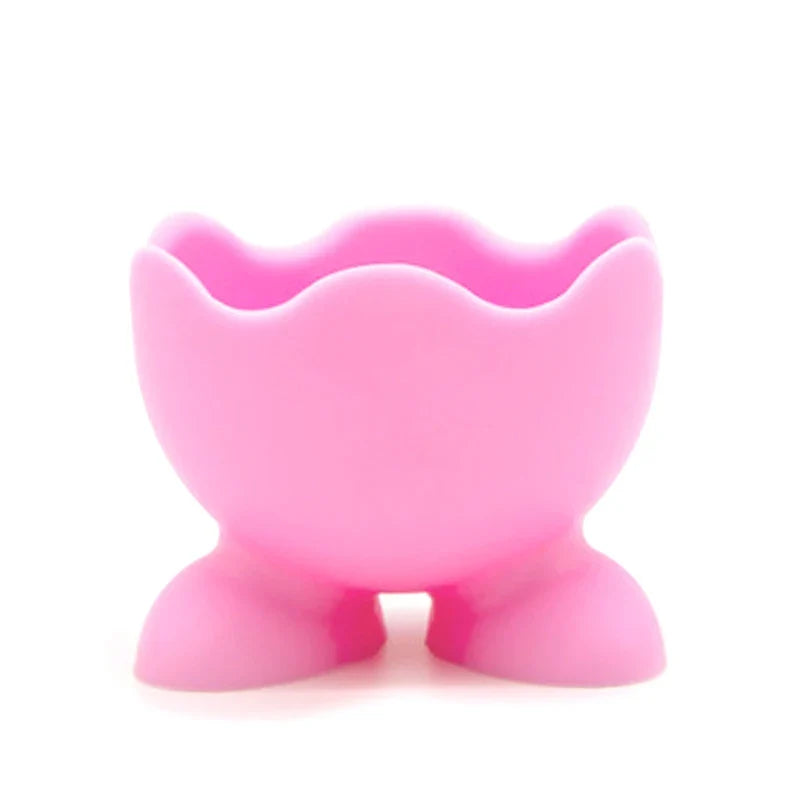 5PCS Silicone Egg Cup Holders | Food Grade Egg Storage Rack and Poacher Cups