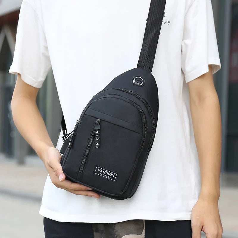 Men Shoulder Chest Bag | Travel Crossbody Sling Pack