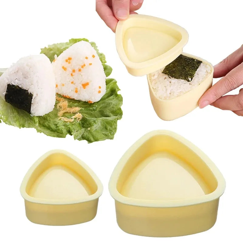 Triangles Sushi Mold Onigiri Maker | Japanese Bento Kitchen Gadget Set