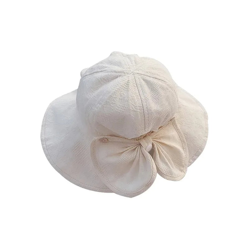 Princess Baby Bucket Hat for Girls | Big Bow Summer Sun Hat