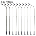 HO Scale Street Lamp Post Warm White 1:87 Model Railway Lighting | 10 Pack Diorama Accessory