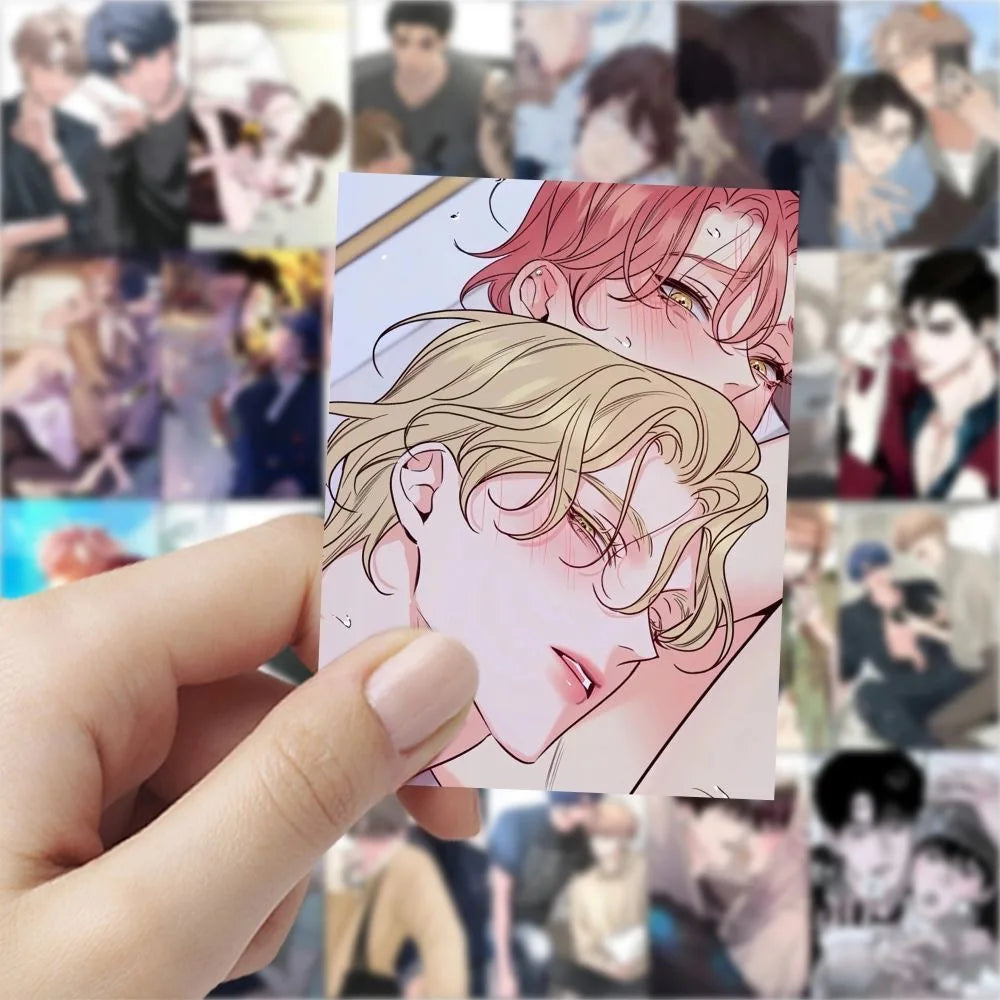 63PCS Korean Webtoon Stickers Set | Cute BL Anime Decoration Self-Adhesive Sticker for Laptop Diary Phone