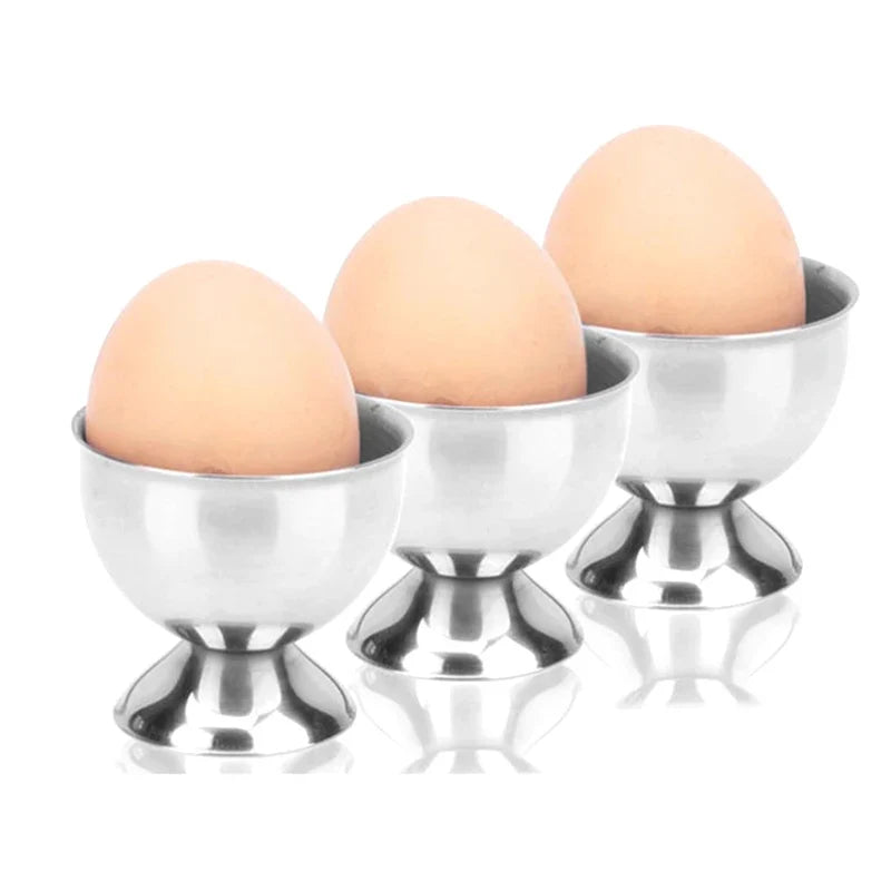 Stainless Steel Egg Cup Holder | Soft Boiled Egg Rack for Breakfast