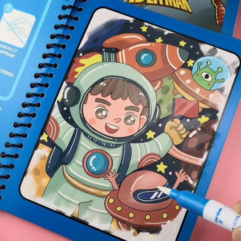 Water Drawing Book for Toddlers | Reusable Montessori Coloring Toy