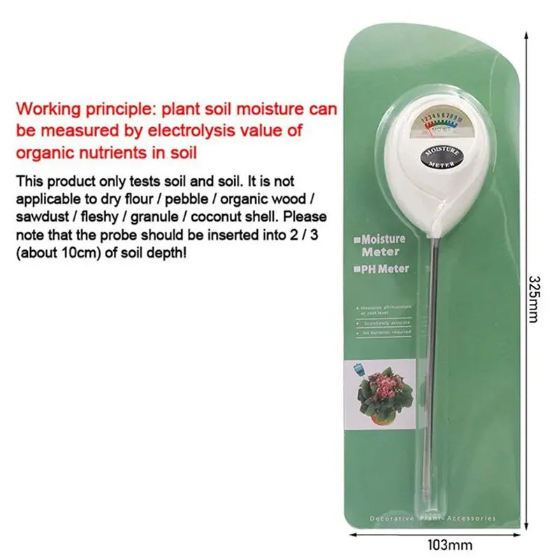Soil Moisture Meter for Plants | No Battery Needed Gardening Tool