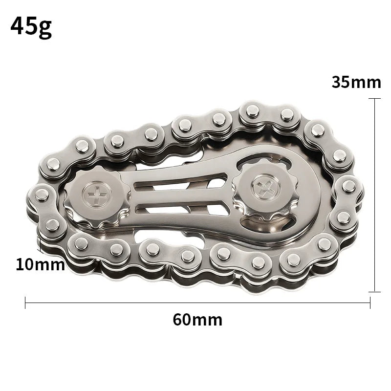 Metal Fidget Spinner Office Desk Toy | Stress Relief Gear Spinner for Adults