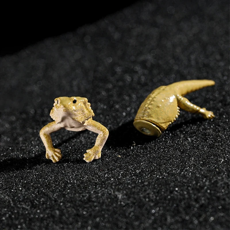 1 Pair Hip Hop Frog Lizard Stud Earrings | Fashion Animal Jewelry Gift
