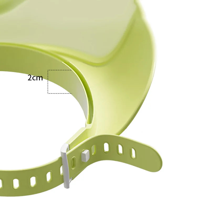 New Baby Shower Caps Translucent Visualization Kids Shampoo Cap Adjustable Head Circumference Bath Hat Boys Girl Eye Ear Protect