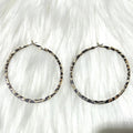 Pink Leopard Print Round Hoop Earrings | Y2K Vintage Punk Jewelry