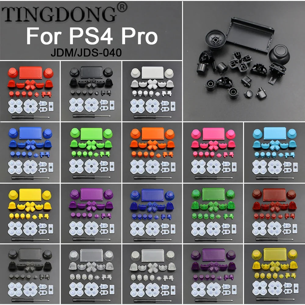 PS4 Controller Repair Kit | JDS/JDM-040 Button and Joystick Replacement Set
