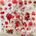 Transparent Flower Stickers Set | 6 Sheets PET Stickers for Scrapbook and Junk Journal