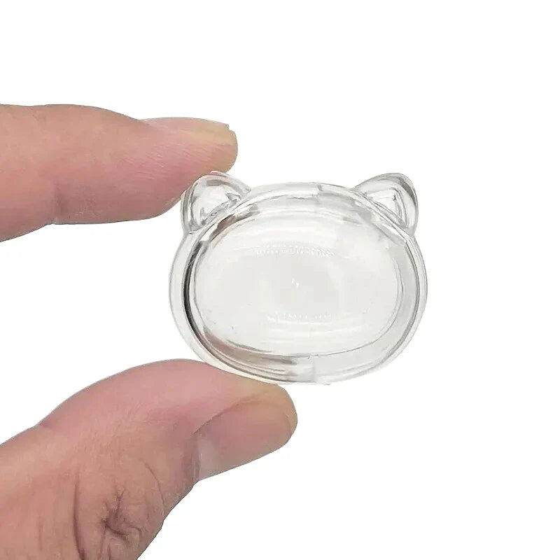 2Pcs Pet Hair Keepsake Box | Transparent Dog Cat Fur Storage for DIY Memorial Gift