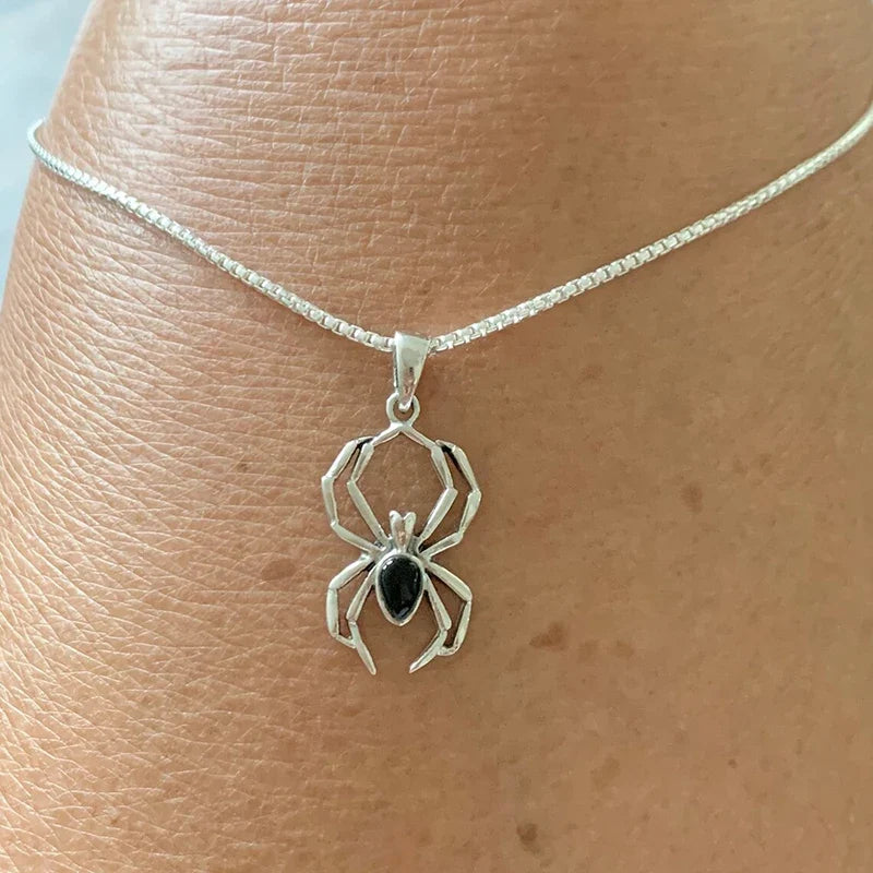 Huitan Cute Spider Animal Pendant Necklace | Y2K Trendy Jewelry for Women