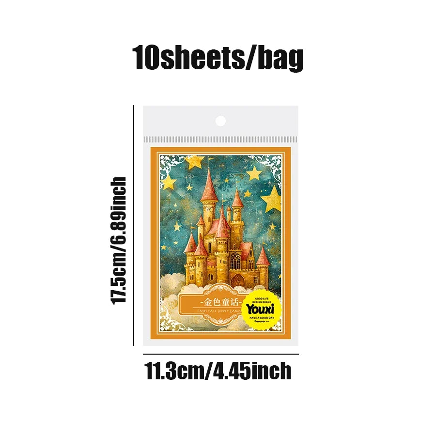 30pcs Vintage Fairytale Secret Series Stickers | Collage & DIY Craft Material Pack