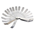 Curved Stainless Steel Feeler Gauge 16 Blades | Metric Gap Measuring Tool 0.05-1mm