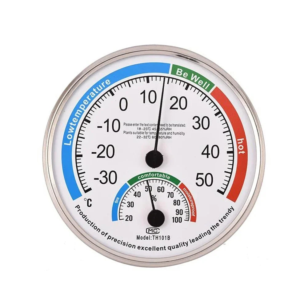IDEABEL Analog Thermometer Hygrometer | Indoor Outdoor Humidity Monitor