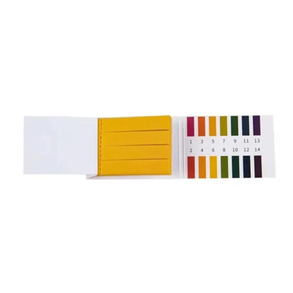 PH Test Paper 80 Strips Full Range 1-14 | Universal Indicator for Aquarium, Water, Saliva, and Cosmetic Testing