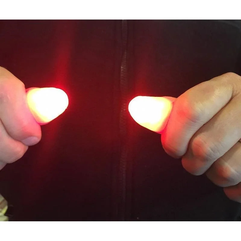 LED Light Up Finger Props | Magic Trick Thumb Lights for Parties