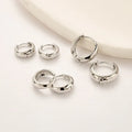 3/6Pcs Set Minimalist Gold Huggie Hoop Earrings | Trendy Metal Circle Earrings for Women and Men