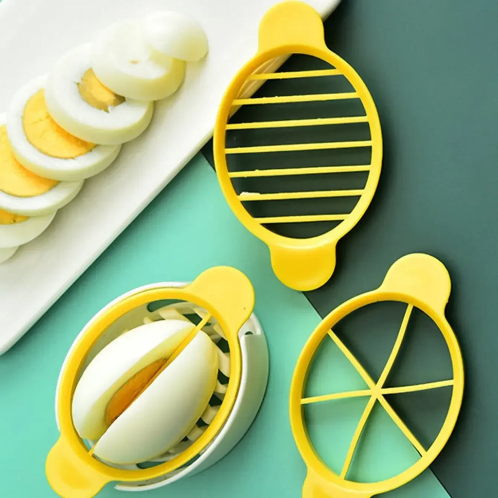 1pc Stainless Steel Egg Slicer | Handheld Multifunction Cutter for Eggs, Mushrooms, and Tomatoes