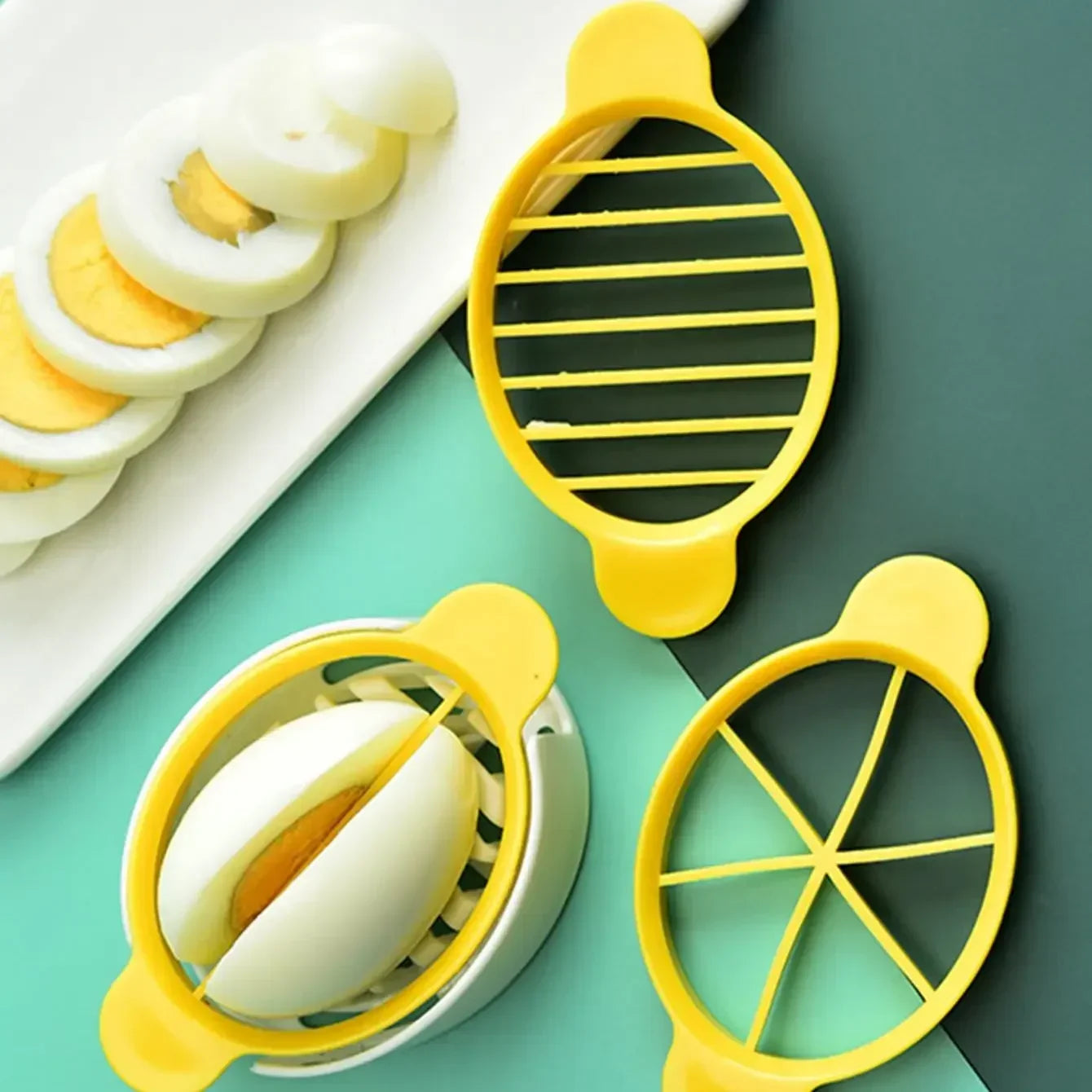 1pc Stainless Steel Egg Slicer | Handheld Multifunction Cutter for Eggs, Mushrooms, and Tomatoes