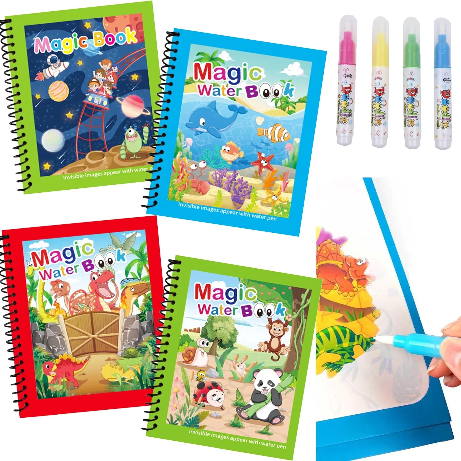 Reusable Water Drawing Book | Mess-Free Magic Painting Pad for Kids