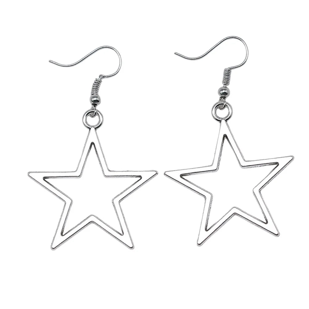 Vintage Star Drop Dangle Earrings | Women's Fashion Jewelry