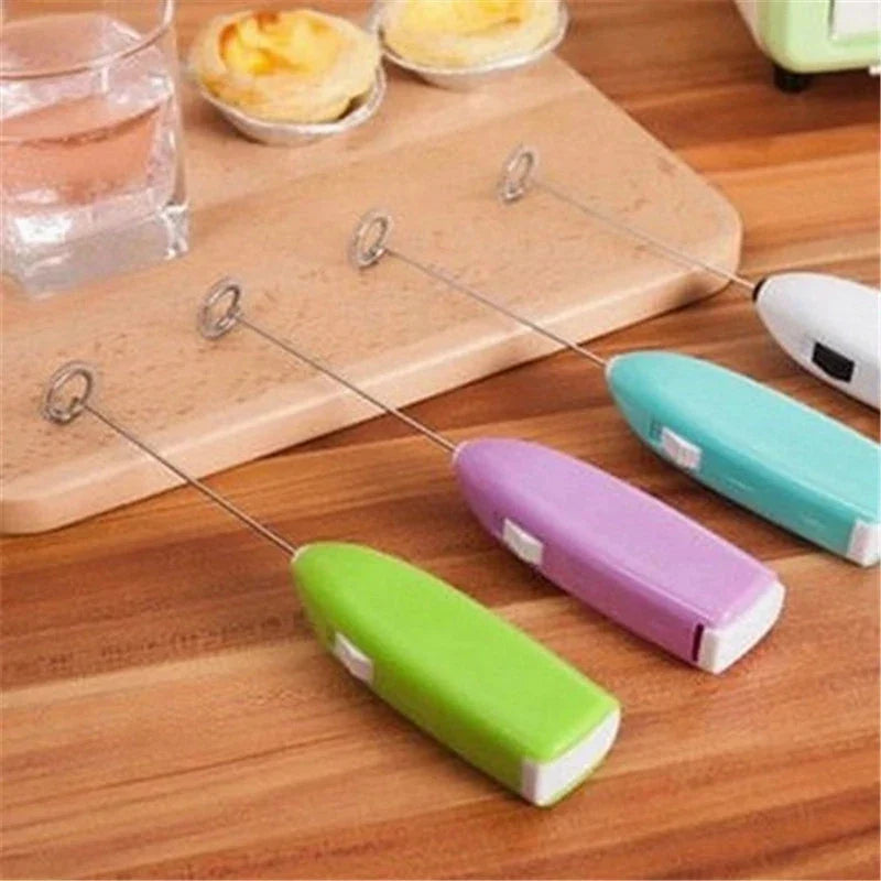 Mini Electric Egg Beater | Handheld Milk Frother and Coffee Whisk