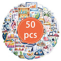 50PCS Natural Sciences Stickers Pack | Chemistry, Biology, Physics Decor for Classroom